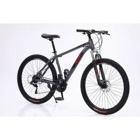   Rush B127-GR 27,5" MTB kolo s kotoučovou brzdou šedočervený