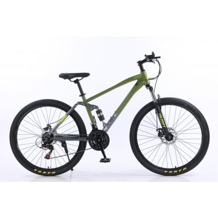 Rush B427-Green 27,5" MTB kolo Shimano 21 rychlostní převodovka s kotoučovou brzdou teleskopická zelená