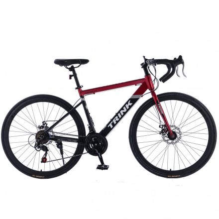 Silniční hliníkové kolo Trink Velocity B701-Red s kotoučovou brzdou Shimano červená