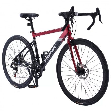 Trink F12 Velocity B702-Red hliníkový cestný bicykel s kotúčovými brzdami L-TWOO R2 červená
