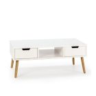 Konferenční stolek se zásuvkou 80x42x40 cm bílý BC-02