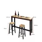 Barová souprava 3 díly 1 stůl se 2 barovými židlemi černá BD01-BLACK