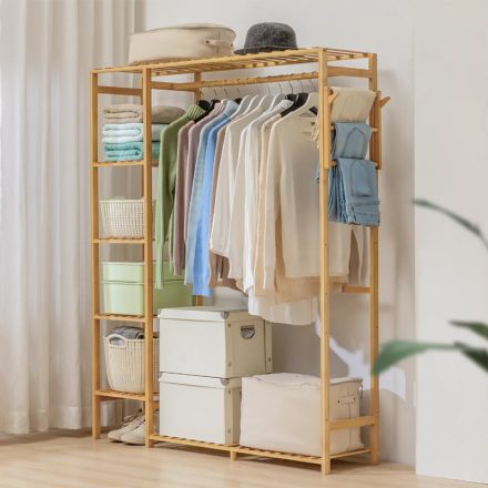 Stojan na šaty s botníkem 145x123x30 cm BM01-123