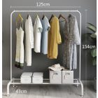 Věšák na oblečení s botníkem 154 x 43 x 125 cm CR006-125