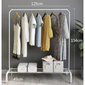   Věšák na oblečení s botníkem 154 x 43 x 125 cm CR006-125