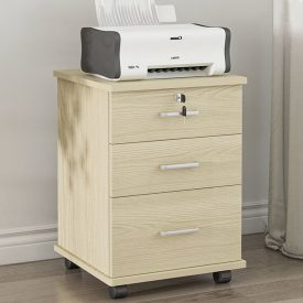   Uzamykatelná zásuvková skříň na kolečkách FUR-1602-Beige