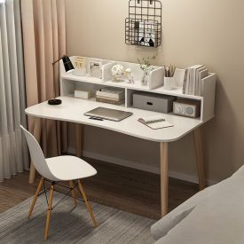 Psací stůl s policemi 120x50x73cm bílý FUR1668-2