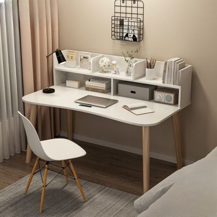 Psací stůl s policemi 120x50x73cm bílý FUR1668-2