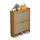 Bambusová skříňka na boty 68x17x87cm BC FUR1676-2