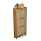 Bambusová skříňka na boty 50x17x121cm BC FUR1676-3