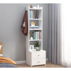   Zásuvková skříňka se čtyřmi policemi 40x40x160 cm bílá FUR1832-4