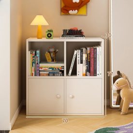 Policová skříň komoda 70x30x77 cm bílá FUR1914-1