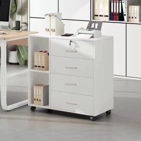   Uzamykatelná zásuvková skříňka na kolečkách 60x37x57 cm FUR1919-2