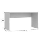 Psací stůl 140x50x73 cm bílý FUR1928-2