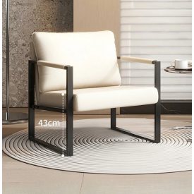   BeComfort pohodlné křeslo do obývacího pokoje 70x60x54 cm béžové FUR1929-2