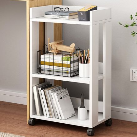 Skladový regál na kolečkách se dvěma policemi 45x25x70cm FUR1978