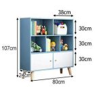 Dětský nábytek BeComfort modrý 80x24x107cm GB01-6