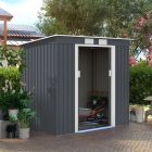 Kovový zahradní skladovací domek 238 x 131 x 182 cm 3 m² GH408-L