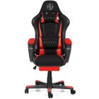 Guru Master Pohodlná hráčská židle, ergonomická otočná židle s podnožkou GM2-R-L