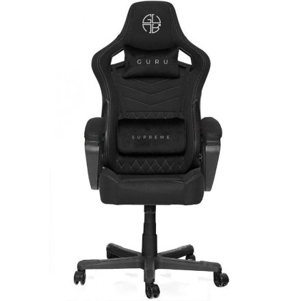 Guru Supreme Pohodlná hráčská židle, ergonomická otočná židle s podnožkou GS2-W-L