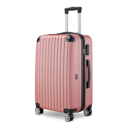 BeComfort L01-R-65, ABS cestovní kufr na kolečkách, rosegold 65CM-79L