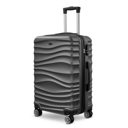 BeComfort L02-G-75, ABS cestovní kufr na kolečkách, šedý 75CM-115L