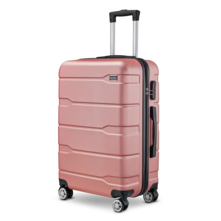 BeComfort L03-R-65, ABS cestovní kufr na kolečkách, rosegold 65CM-79L