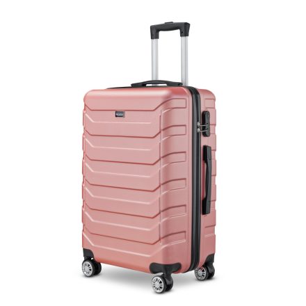 BeComfort L03-R-75, ABS cestovní kufr na kolečkách, rosegold 75CM-115L