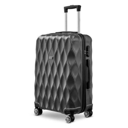 BeComfort L04-G-65, ABS cestovní kufr na kolečkách, šedý 65CM-79L
