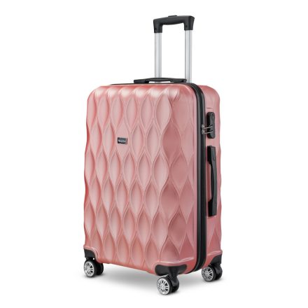 BeComfort L04-R-75, ABS cestovní kufr na kolečkách, rosegold  75CM-115L