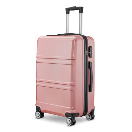 Kufr BeComfort L05-R-55, ABS, na kolečkách, růžovozlatý 55 cm