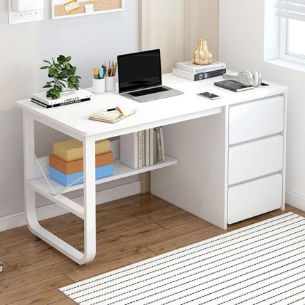 Psací stůl se zásuvkami 100x50x73,5cm bílý LG04-100
