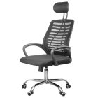 Kancelářská židle ergonomická otočná židle s houpacím mechanismem opěrka hlavy loketní opěrka OC01