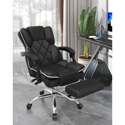 Pohodlná otočná hráčská židle s opěrkou nohou OC10-L Be Comfort