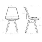 Havanna jídelní židle šedá OC104-Grey 