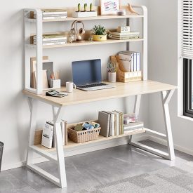 Psací stůl s policemi dub 100x48x145 OTV-T1