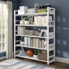 Knihovna 5 police 80x30x182 cm bílá PG03-5