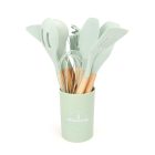 12 ks silikonové kuchyňské náčiní mátové T04