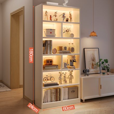 Regál na knihy 60x24x180cm bílá VP03